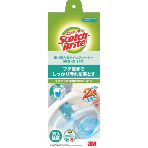 思高 可替換廁所海綿刷 (除菌防污EX) 本體1個+替換裝3個 4550309377694