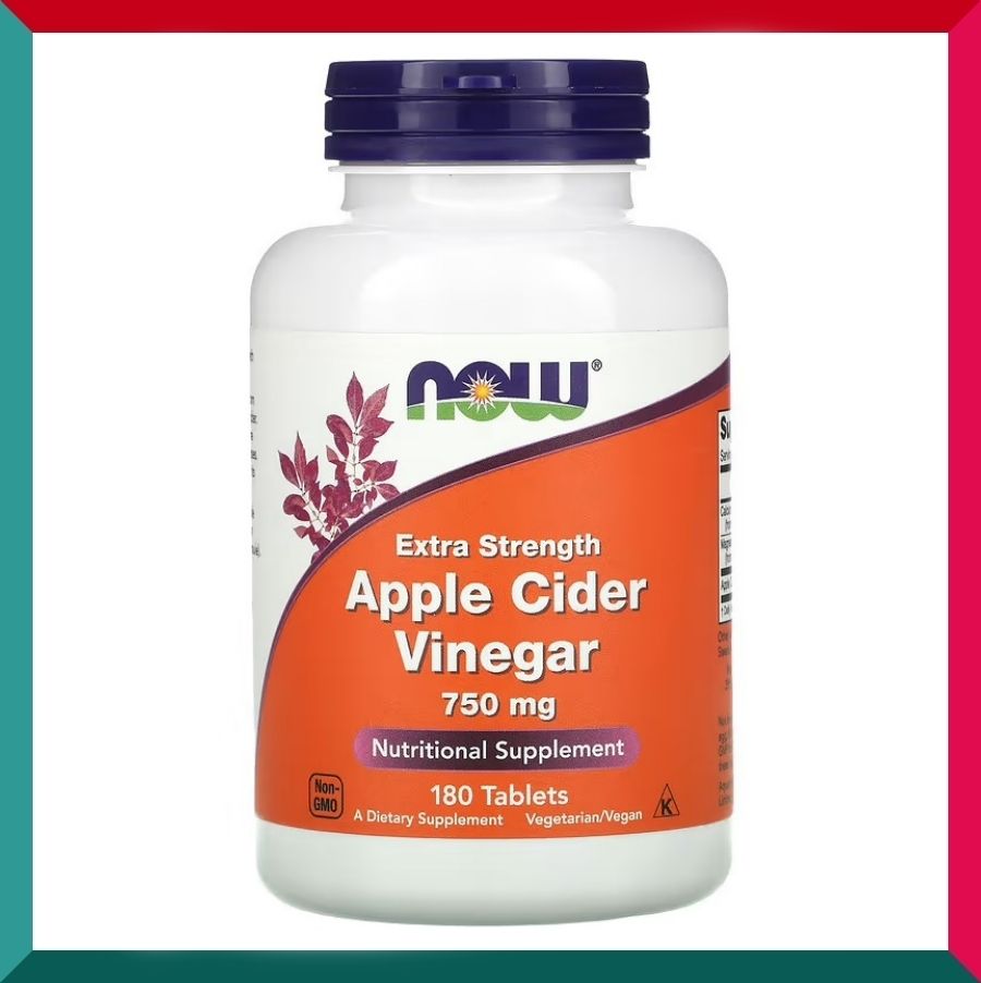 NOW Foods - 美國特強蘋果醋片劑750mg 180片 減肥瘦身纖體 腸胃消化健康 平行進口 (效期: 02/2027*)