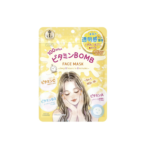 KOS&Eacute; - Kose ClearTurn Vitamin BOMB 透肌面膜 7片裝【平行進口】